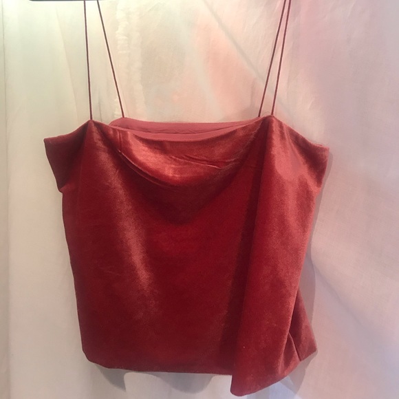 Pink velvety crop top - Picture 4 of 4